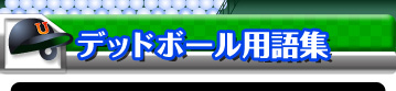 デッドボール用語集